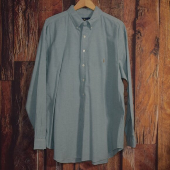 RALPH LAUREN Stretch Oxford Men's Sz 2XLT Button Front Shirt - Picture 1 of 6